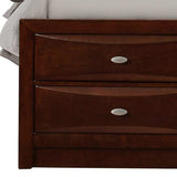 Solid Wood Full Espresso Eight Drawers Bed - Homeroots - Flyclothing LLC
