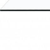 48" Clear And Gray and White Glass And Steel Coffee Table - Homeroots - Flyclothing LLC