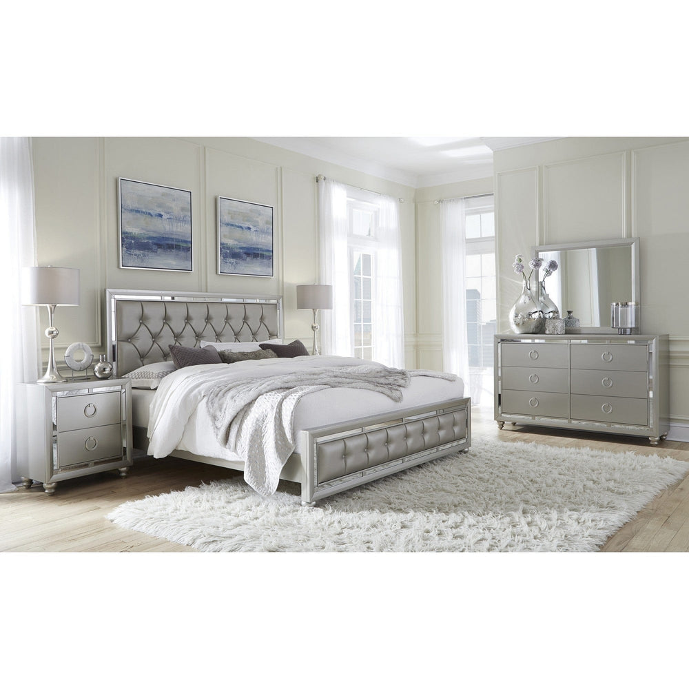 58" Silver Solid Wood Six Drawer Double Dresser - Homeroots - Flyclothing LLC