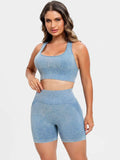Scoop Neck Wide Strap Top and Shorts Active Set - Trendsi - Flyclothing LLC