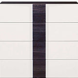 White And Grey Chest With 5 Drawer - Homeroots - Flyclothing LLC