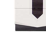 White And Grey Nightstand With 2 Drawer - Homeroots - Flyclothing LLC