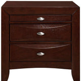 New Merlot Nightstand With 2 Chambered Drawer - Homeroots - Flyclothing LLC
