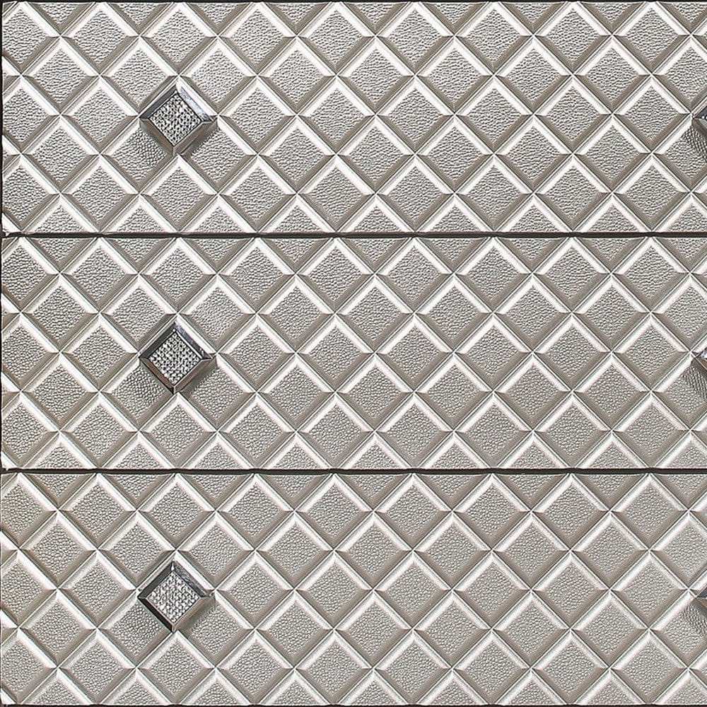 Champagne Toned Chest With Tapered Acrylic Legs And 5 Drawers - Homeroots - Flyclothing LLC