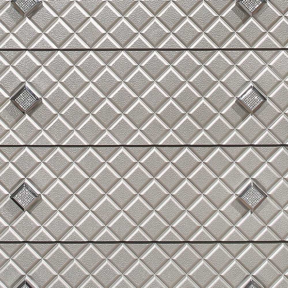 Champagne Toned Chest With Tapered Acrylic Legs And 5 Drawers - Homeroots - Flyclothing LLC