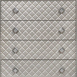 Champagne Toned Chest With Tapered Acrylic Legs And 5 Drawers - Homeroots - Flyclothing LLC