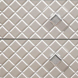 Champagne Toned Nightstand With Tapered Acrylic Legs And 2 Drawers - Homeroots - Flyclothing LLC