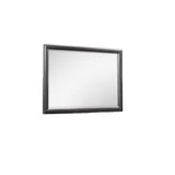 35" Dark Gray Wood Framed Dresser Mirror - Homeroots - Flyclothing LLC