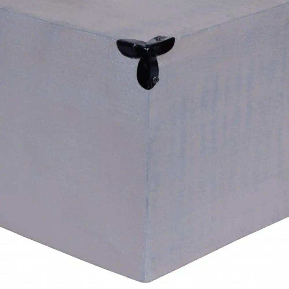 Rustic Gray Mango Wood Rectangular Tissue Holder - Homeroots - Flyclothing LLC
