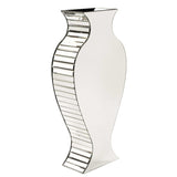 Curvy Art Deco Style Mirrored Vase - Homeroots - Flyclothing LLC