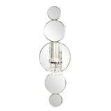 Silver and Clear Modern Bling Mirrored Wall Sconce - Homeroots - Flyclothing LLC
