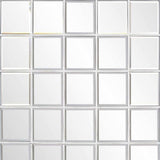 Rectangular Whitewash Window Pane Tile Mirror - Homeroots - Flyclothing LLC