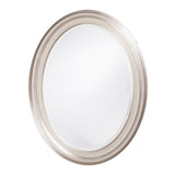 33" Silver Oval Framed Accent Mirror - Homeroots - Flyclothing LLC