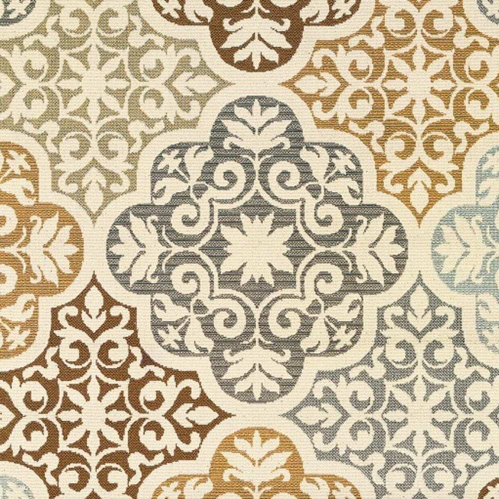 Gray and Ivory Moroccan Indoor Outdoor Area Rug - Homeroots - Flyclothing LLC