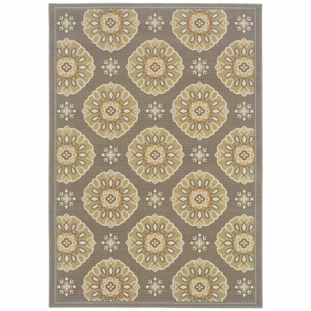 Gray Moroccan Indoor Outdoor Area Rug - Homeroots - Flyclothing LLC