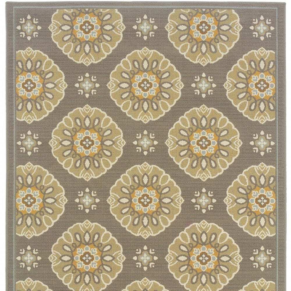 Gray Moroccan Indoor Outdoor Area Rug - Homeroots - Flyclothing LLC