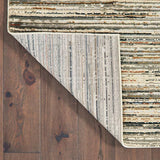 6' X 9' Ivory Sage Abtract Lines Indoor Area Rug - Homeroots - Flyclothing LLC