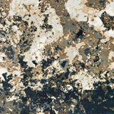 9' X 12' Ivory Navy Abstract Marble Indoor Area Rug - Homeroots - Flyclothing LLC