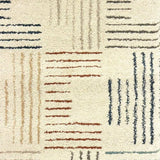 8' Ivory Multi Neutral Tone Scratch Indoor Runner Rug - Homeroots - Flyclothing LLC