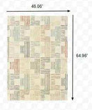 3' X 6' Ivory Multi Neutral Tone Scratch Indoor Area Rug - Homeroots - Flyclothing LLC