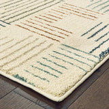 6' X 9' Ivory Multi Neutral Tone Scratch Indoor Area Rug - Homeroots - Flyclothing LLC