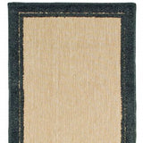 2' X 8' Beige and Black Indoor Outdoor Area Rug - Homeroots - Flyclothing LLC