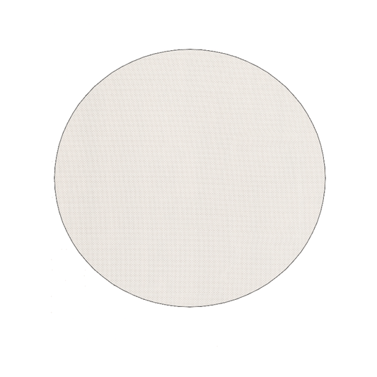 8" Round Beige Non Slip Rug Pad - Homeroots