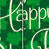 72" Green and White CanvasFolding Three Panel Screen Room Divider - Homeroots - Flyclothing LLC