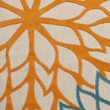 7' X 10' Green And Ivory Floral Indoor Outdoor Area Rug - Homeroots - Flyclothing LLC