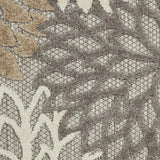 6' X 9' Gray And Ivory Floral Indoor Outdoor Area Rug - Homeroots - Flyclothing LLC