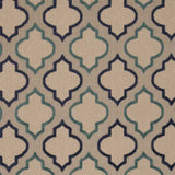 4' X 6' Blue And Ivory Geometric Indoor Outdoor Area Rug - Homeroots - Flyclothing LLC