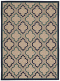 5' X 8' Blue And Ivory Indoor Outdoor Area Rug - Homeroots - Flyclothing LLC