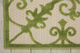 4' X 6' Green Damask Indoor Outdoor Area Rug - Homeroots - Flyclothing LLC