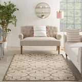 5' X 8' Cream Moroccan Indoor Outdoor Area Rug - Homeroots - Flyclothing LLC