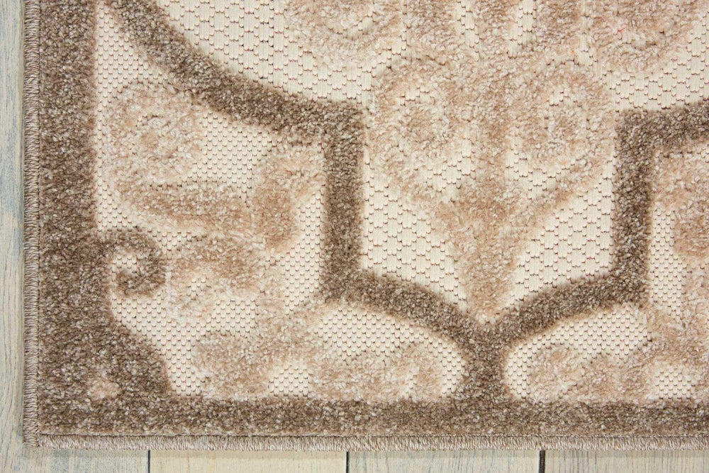 5' X 8' Cream Moroccan Indoor Outdoor Area Rug - Homeroots - Flyclothing LLC