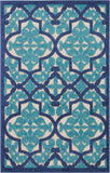 3' X 4' Blue And Ivory Moroccan Indoor Outdoor Area Rug - Homeroots - Flyclothing LLC