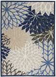 5' X 8' Blue And Gray Indoor Outdoor Area Rug - Homeroots - Flyclothing LLC
