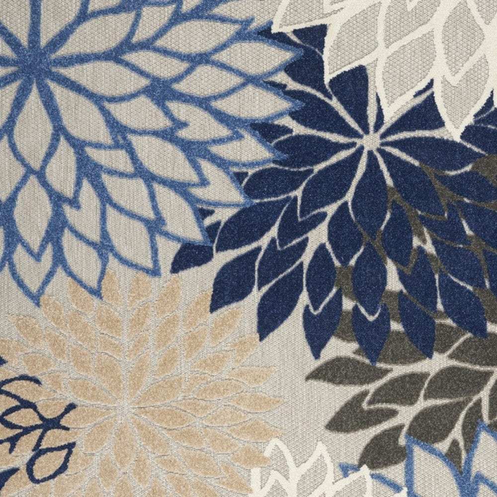 5' X 8' Blue And Gray Indoor Outdoor Area Rug - Homeroots - Flyclothing LLC