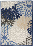 5' X 8' Blue And Gray Indoor Outdoor Area Rug - Homeroots - Flyclothing LLC