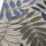 3' X 4' Blue And Gray Floral Indoor Outdoor Area Rug - Homeroots - Flyclothing LLC