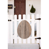 24" Rustic Farmhouse Gray Wood Large Egg - Homeroots - Flyclothing LLC