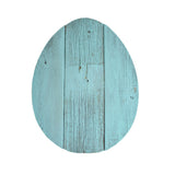 12" Farmhouse Turquoise Wooden Large Egg - Homeroots - Flyclothing LLC