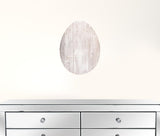 12" Farmhouse White Wwash Wooden Large Egg - Homeroots - Flyclothing LLC