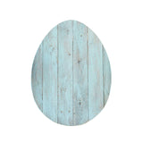 18" Rustic Farmhouse Turquoise Wooden Large Egg - Homeroots - Flyclothing LLC