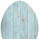 24" Rustic Farmhouse Turquoise Wood Large Egg - Homeroots - Flyclothing LLC