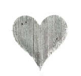 12" Whitewash Reclaimed Wood Heart Wall Decor - Homeroots - Flyclothing LLC
