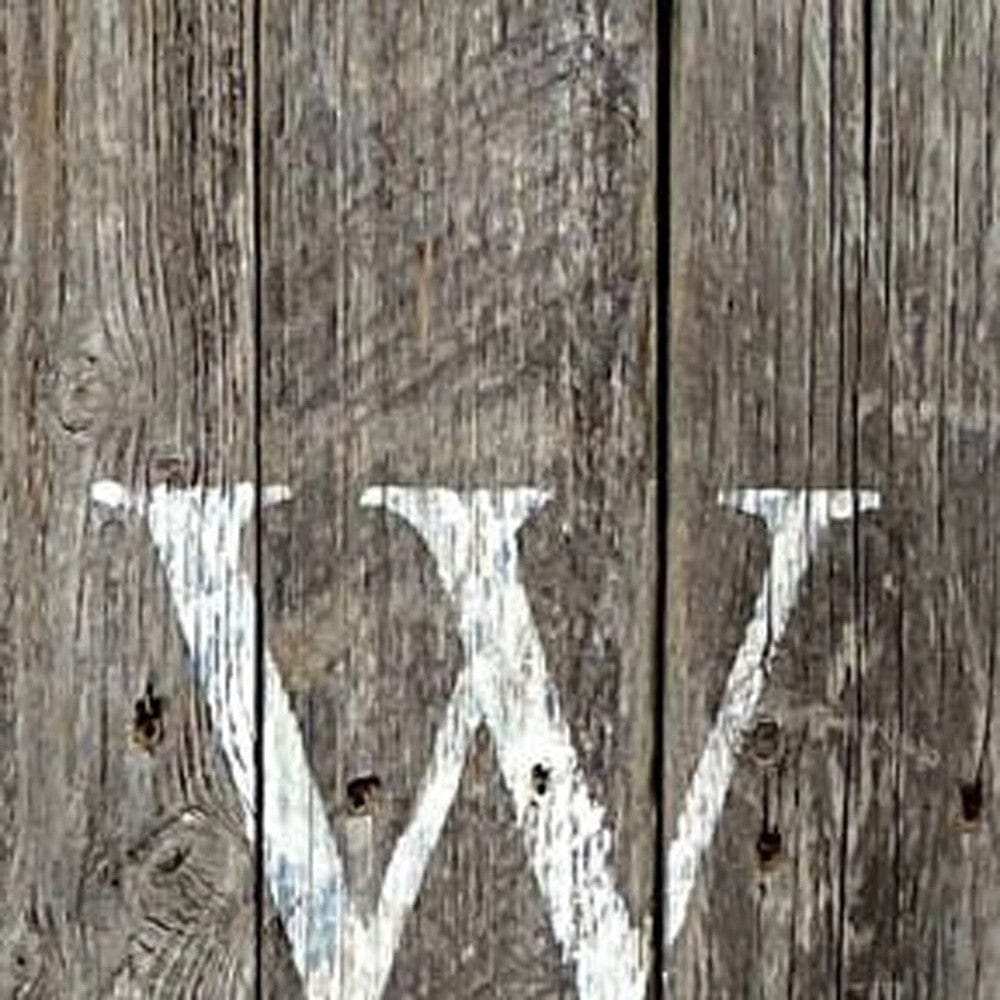 5' Rustic Dark Gray and White Wood Porch Welcome Sign - Homeroots - Flyclothing LLC