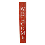 5" Rustic Red And White Front Porch Welcome Sign - Homeroots - Flyclothing LLC