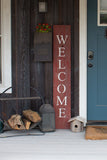 5" Rustic Red And White Front Porch Welcome Sign - Homeroots - Flyclothing LLC