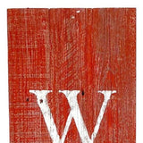 5" Rustic Red And White Front Porch Welcome Sign - Homeroots - Flyclothing LLC